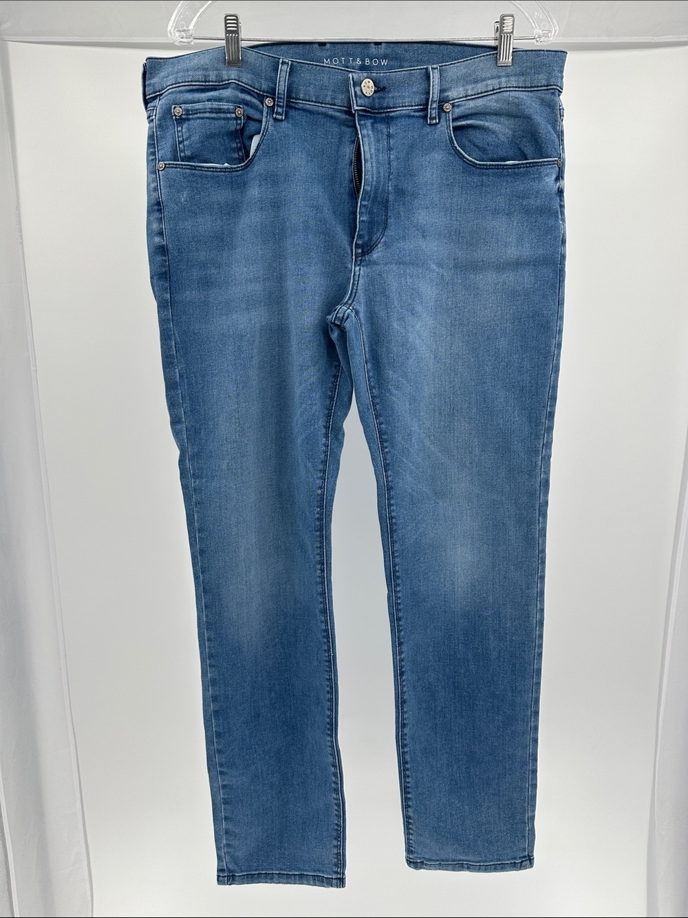 Mott & Bow Men’s Slim Staple Jeans in Medium Blue
